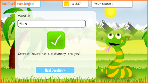 Squeebles Spelling Test screenshot