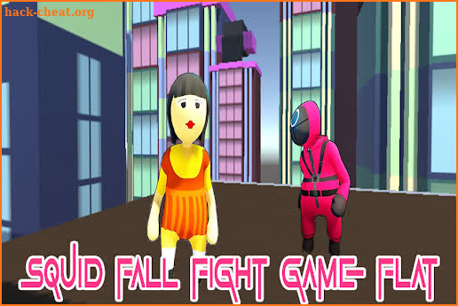 squid fall fight game flat screenshot