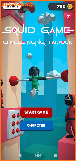 Squid game: Challenging parkour screenshot