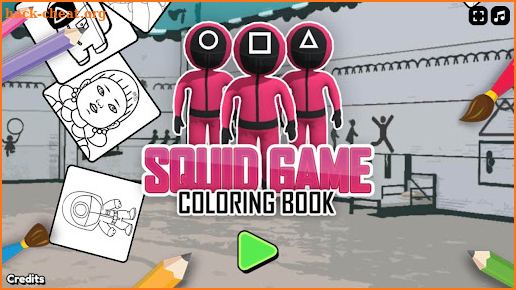 squid game coloring book screenshot