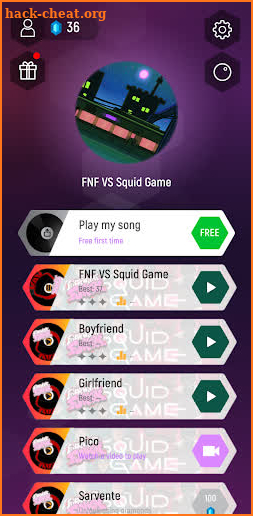 Squid Game FNF Music Tiles screenshot