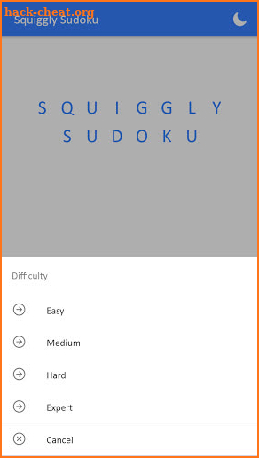 Squiggly Sudoku screenshot