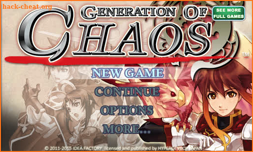 SRPG Generation of Chaos screenshot
