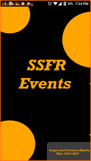 SSFR Events (Admin-Portero) screenshot