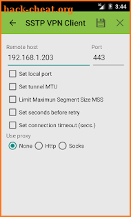 SSTP VPN Client screenshot