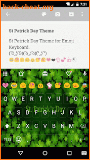 St. Patrick Day Emoji keyboard screenshot