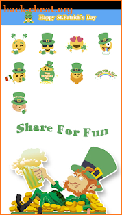St. Patrick Day Emoji Sticker screenshot