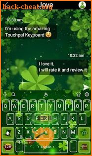 St. Patrick's Day TouchPal Keyboard Theme screenshot