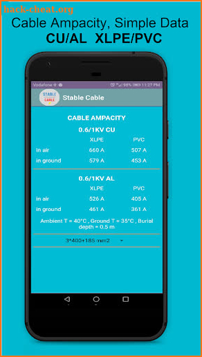 Stable Cable: Ampacity screenshot