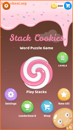 Stack Cookies Word Puzzle Game screenshot