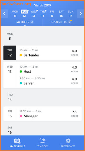 Staff Fox: Staff Scheduling screenshot