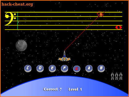 Staff wars music note game