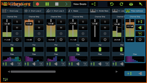 Stagelight: Audio and MIDI DAW screenshot