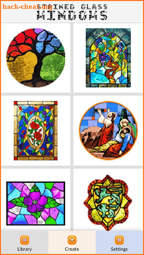 Stained Glass Windows Color by Number - Pixel Art screenshot