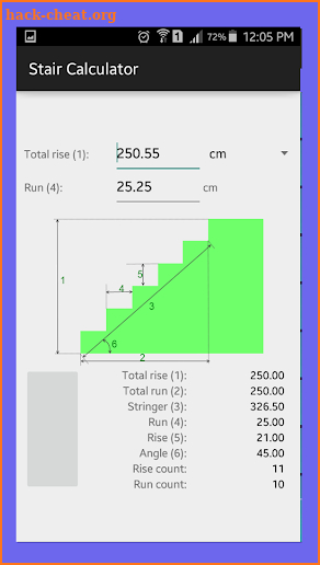 Stair Calculator screenshot