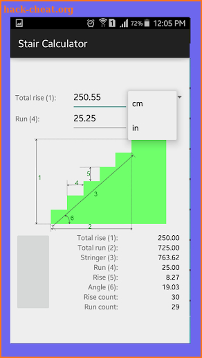 Stair Calculator screenshot