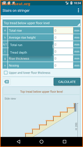 Stairs-X Pro Stairs Calculator screenshot