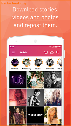 Stalkie for Instagram: Zoom DP, Download & Repost screenshot