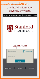 Stanford Health Care MyHealth screenshot
