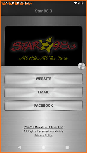 STAR 98.3 Radio screenshot