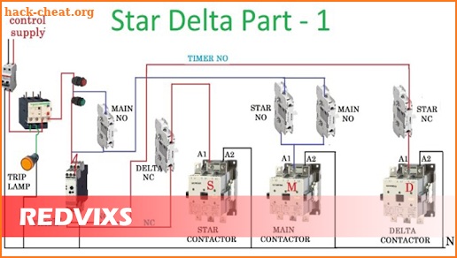 Star Delta Wiring Diagram screenshot