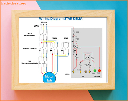 Star Delta Wiring Diagram screenshot