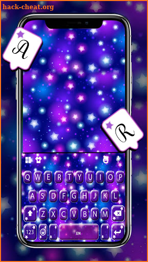 Star Light Keyboard Background screenshot