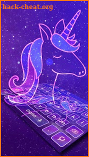 Star Neon Unicorn Keyboard screenshot
