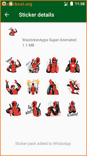 ☆ New Super Heroes Stickers (WAStickerApps) screenshot