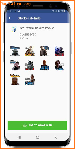 Star Wars Stickers ! WAStickerApps for Whatsapp screenshot