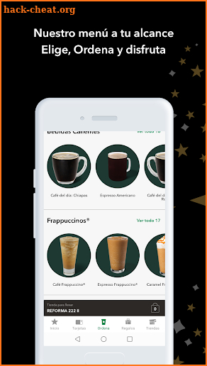 Starbucks México screenshot