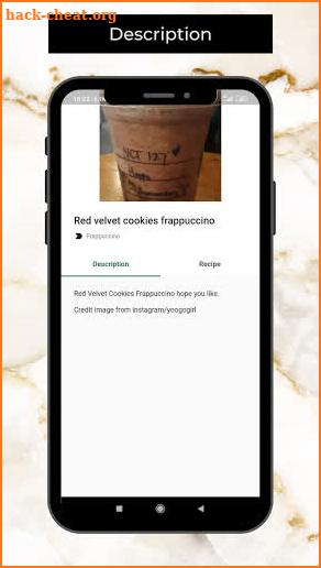 Starbucks Secret Menu screenshot