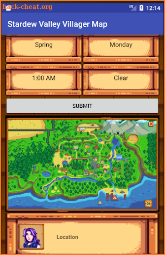 Stardew Valley Villager Map screenshot