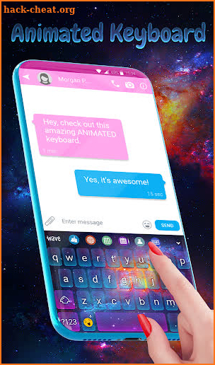 Stardust Live Wallpaper & Animated Keyboard screenshot