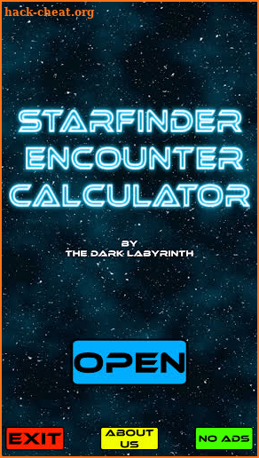 Starfinder Encounter Calculator screenshot