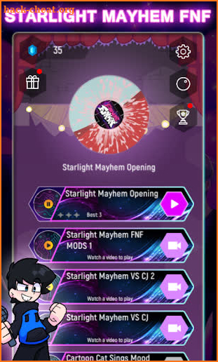 Starlight Mayhem CJ Mod Tiles Hop screenshot