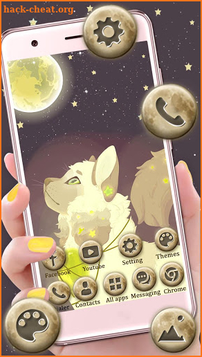 Starry, Cat, Themes, Live Wallpaper screenshot