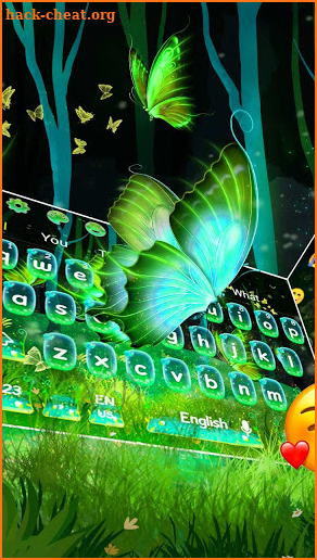 Starry Magical Forest Butterfly Keyboard screenshot