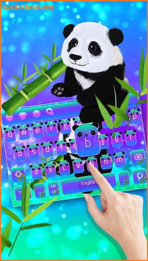 Starry Panda Keyboard Theme screenshot