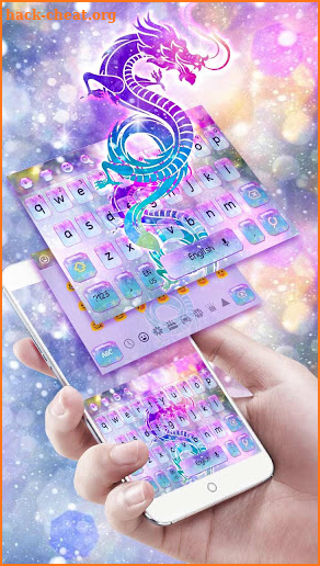 Starry Sky Dragon Keyboard Theme screenshot