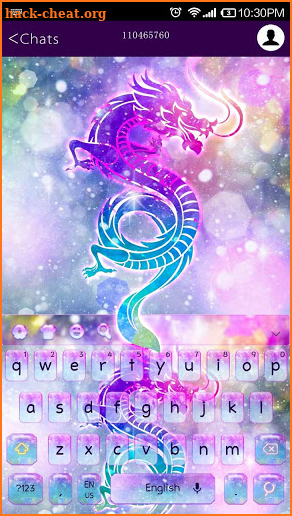 Starry Sky Dragon Keyboard Theme screenshot