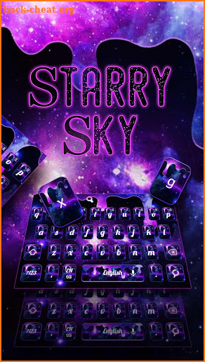 Starry Sky Night Keyboard screenshot