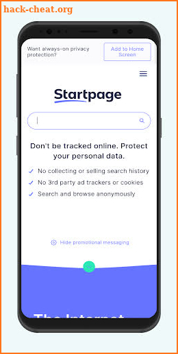 StartPage screenshot