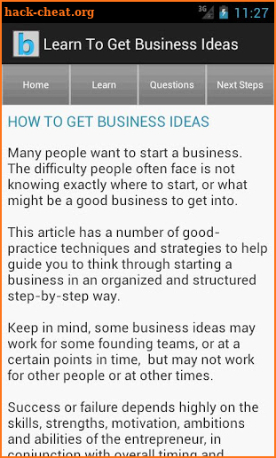 Startup & Business Ideas screenshot
