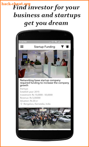 startups fundings screenshot