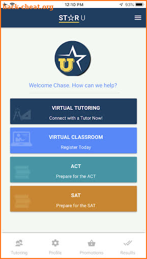 StarU - Virtual Tutoring & College Test Prep screenshot