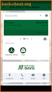 State Bank of Davis Mobile screenshot