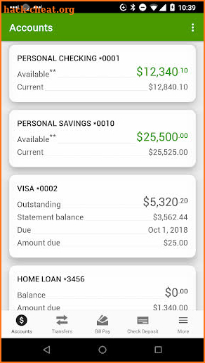 State Savings Bank screenshot