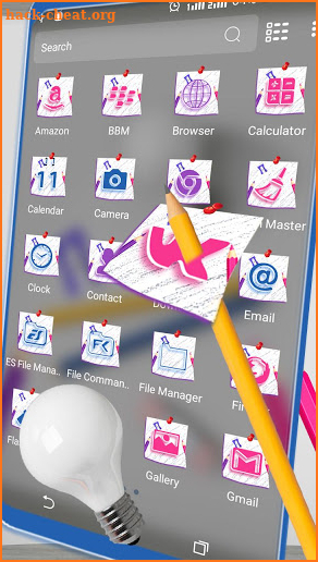 Stationery Launcher Theme screenshot