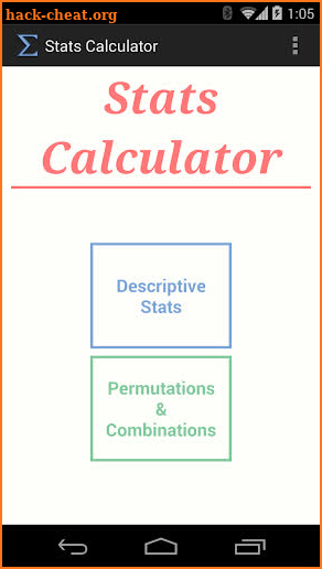 Stats Calculator (Pro) screenshot
